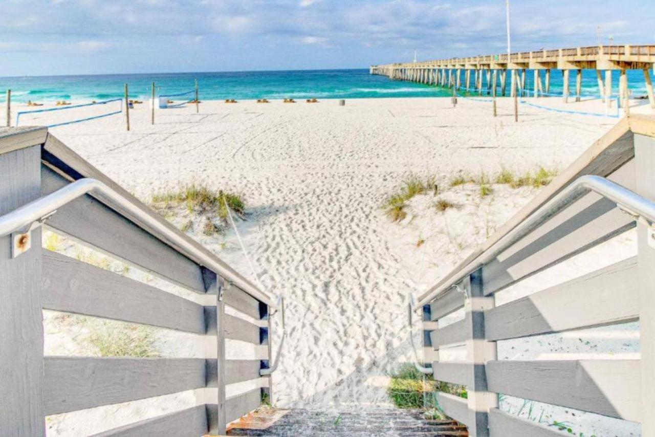 Experience Starlit Nights From Beach Happy'S Balcony Overlooking The Community Pool At Beachwalk Villa Panama City Beach Exterior foto